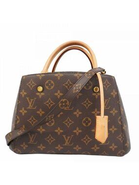 Louis Vuitton Handbag Monogram Montaigne BB Brown 2-Way Bag